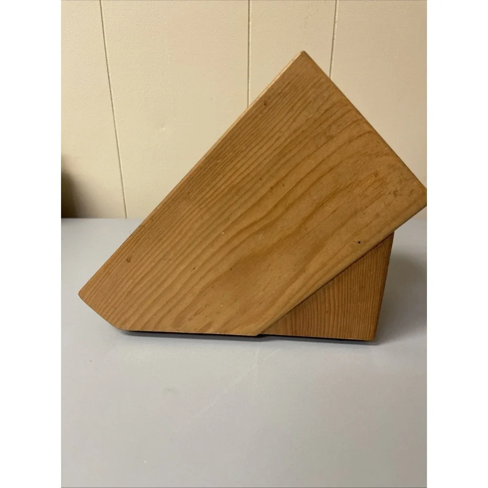 Vintage Oneida ~Wooden Knife‎ Block~ 8 Slots 8